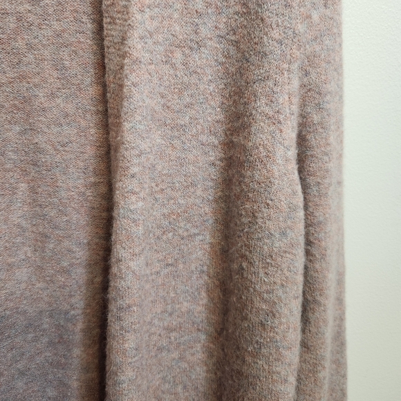 Madewell Kent Wool/Alpaca Blend Cardigan Sweater In Heather Carnation Size Small - Picture 7 of 9